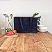Hawkins Hill Waxed Canvas, Reusable Grocery Bag, Durable, Heavy-Duty Shopping Tote Bag, Foldable, Holds 60+ lbs, Navy Color