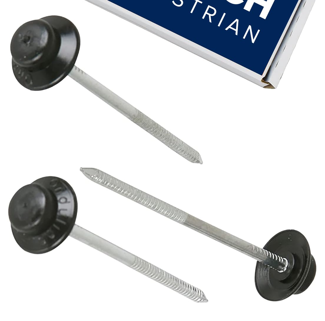 Black Smart Seal Onduline Corrugated Roofing Sheet Nails (100 Pack)