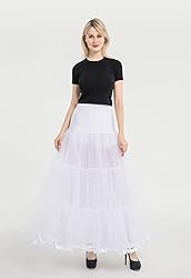 WOWBRIDAL Women's Ankle Length Petticoats Wedding