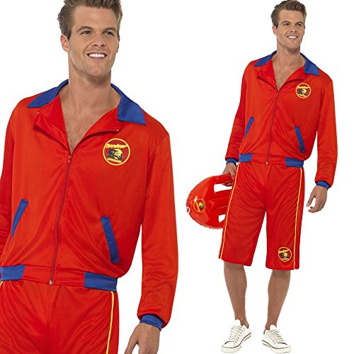 Smiffys mens Baywatch Beach Mens Lifeguard Costume