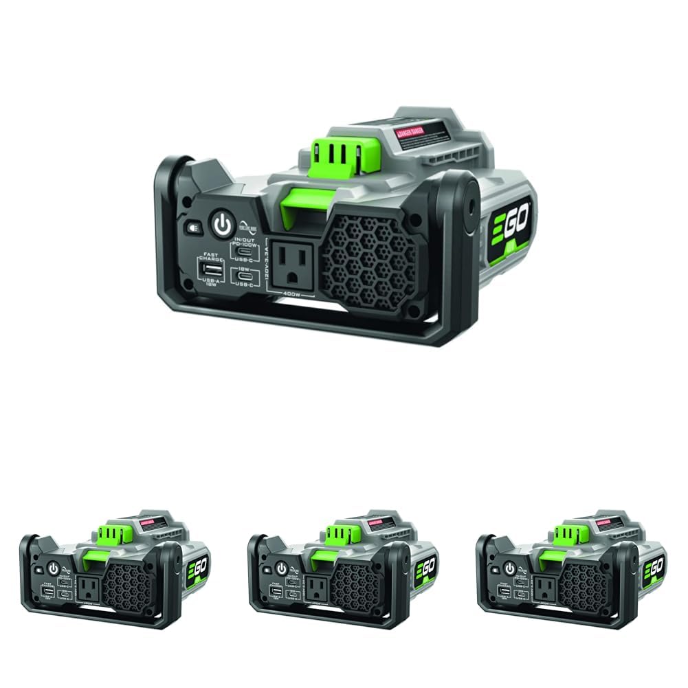 EGO POWER+ Portable Inverter, 400W, Power Inverter Generator, Quiet. Battery and Charger Not Included - PAD5000 (Pack of 4) Image