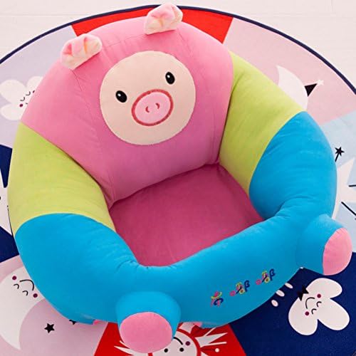 Baby Safety Chair, HPChoice Baby Cute Cartoon Plush Toy Safety Chair Seat Animal Plush Soft Sofa Seat (Pig, Large)