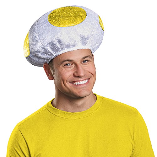 Disguise Men's Mushroom Hat Costume Accessory - Adult Yellow