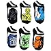 Star Wars Kids Teen Adult 6 pk Socks (6-8 (Shoe: 10.5-4), Black Variety)