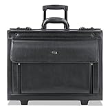 Solo Classic Collection Leather Rolling Laptop Catalog Case for 16-Inch Notebook Computers (D978-4)