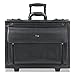 Solo 16 Inch Leather Rolling Laptop Catalog Case, Black