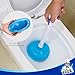 MR.SIGA Soft Bristle Toilet Brush with Holder and 1 Free Plunger