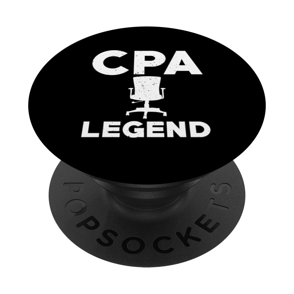 Great CPA Legend Outfit Funny Accountant Tax Accounting PopSockets Swappable PopGrip