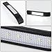 Auto Dynasty Compatible with Ford F-150 Chrome Housing Towing Side Mirror Turn Signal Light (White LED)