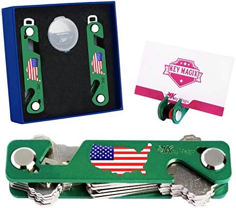 Pack of 2 Key Organizer | 2 Different Designed Styles KeyMagix ( 5 functions) - Smart Compact Key Holder Organizer