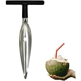 Coconut Opener, Stainless Steel Coconut Knife Tool for Easy to Open Thai Hawaii Young Coconuts