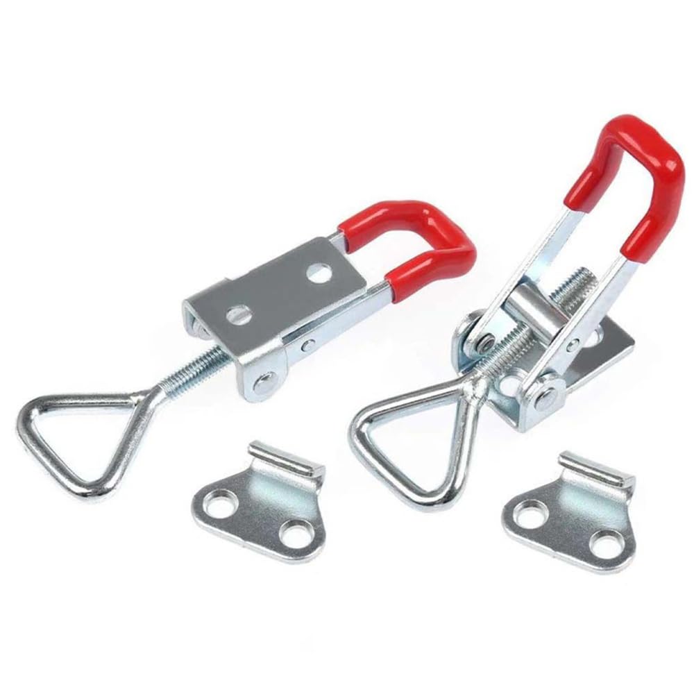 102mm Toggle Catch Latch,Adjustable Toggle Clamp,Stainless Steel Toggle Clamp for Door Cabinet Box(Without Locking Hole)