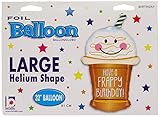 Betallic 35144P Frappy Birthday Shop Balloon Pack, 32"