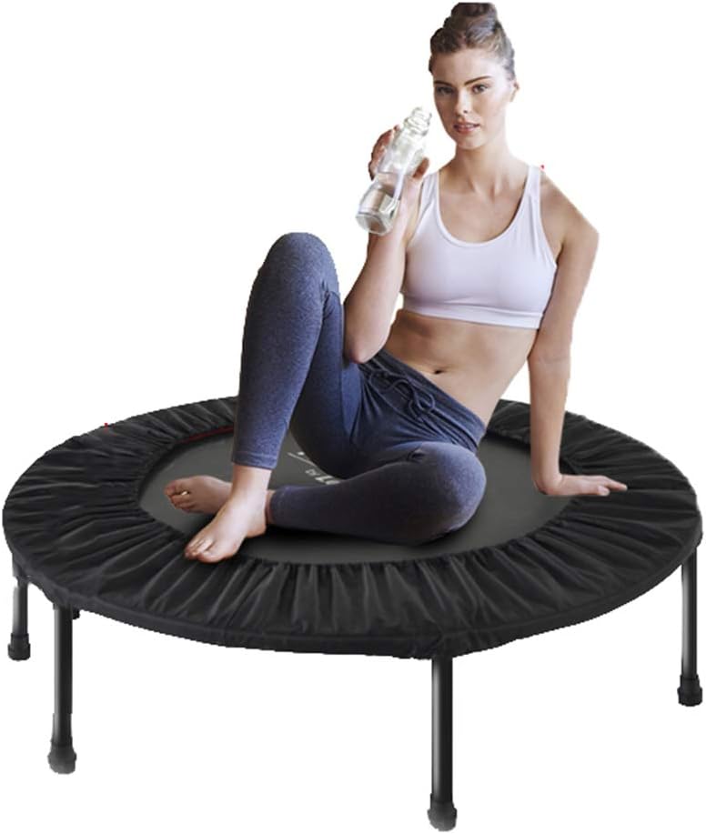 Trampolines Sports Adult Commercial Home Indoor Protection net Spring Bounce Bed Jumping Bed Toy Crawling mat Folding (Color : Black, Size : 10210230cm)
