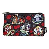 Loungefly Disney Villains Tattoo AOP Pencil Case