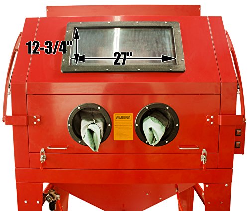 Dragway Tools Model 260 Sandblast Sandblasting Cabinet & Built in Dust Collector with Sandblasting Abrasive Media