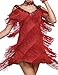 kayamiya Women's Flapper Dress 1920s Gatsby Tassel Sway Dance Cocktail Dress