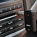 Car Bluetooth Receiver - iXCC New Generation [Bluetooth 4.0, 200MAH Built-in Battery] Car Adapter for Answering Calls, Playing Music and More - Black