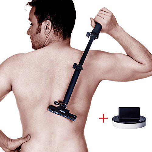 Back shaver, body grooming kit for back hair removal Do it yourself with body hair shaver 2nd generation ( 5 Blades Per Count )