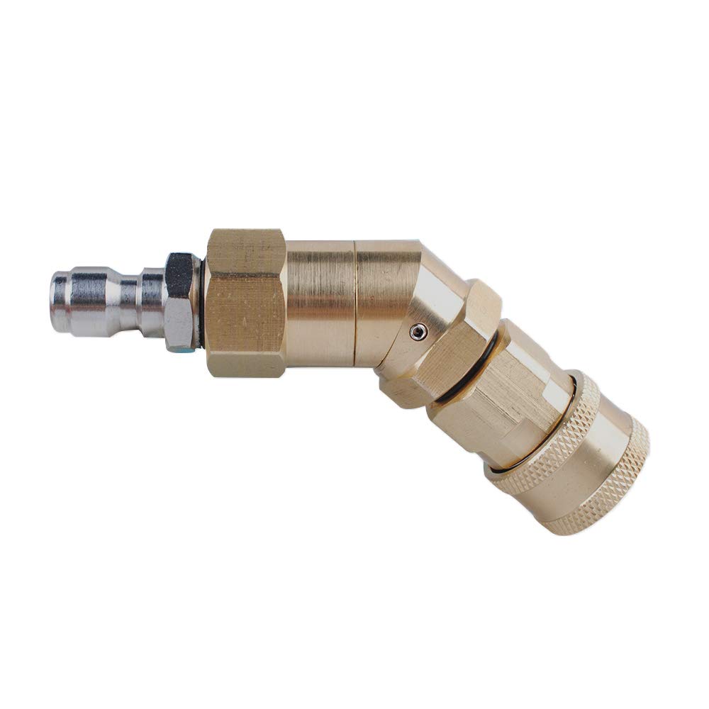 3600 Psi 45 360 Degrees Inclination Podoy Rotation Pivoting Coupler With 360 Degree Rotation Connecting Pressure Washer Nozzle 1 4 Inch Quick Connect Couplers Patio Lawn Garden Artcoamazonie Dz