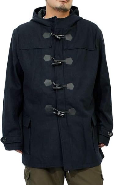 Amazon ウール メルトン ショート丈 ダッフルコート 大きいサイズ 2l 3l 4l 5l Xl Xxl Xxxl Xxxxl キングサイズ ビックサイズ メンズ 4l ネイビー コート ジャケット 通販