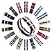 CIVO Watch Bands NATO Premium Ballistic Nylon Watch Strap Stainless Steel Buckle (Navy/Crimson/Ivory, 22mm)