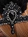 Vijiv Vintage Silver Beaded 20s Headpiece 1920s Gatsby Flapper Headband Feather