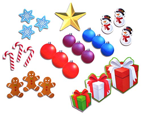 Little Folk Visuals 26 Piece DIY Starry Night Felt Christmas Tree