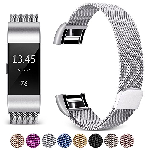[updated solid version] for fitbit charge 2 magnetic ba…