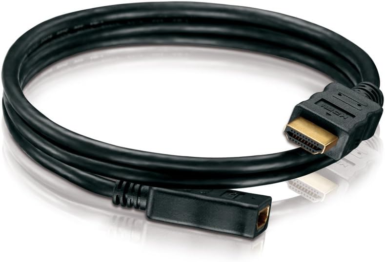 HDSupply X-HC005-XXXE high speed HDMI extension cable with Ethernet, HDMI-A plug (19-pin) to HDMI-A female connector (19-pin) - Image 4