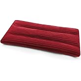 Microwave Heating Pad 6 x 12 Small Heating Pad Microwave, Microwave Bean Bag Heating Pad for Neck and Shoulders, Moist Heat Pack Pillow Warm Compress for Knee, Muscles, Joints, Wrist (Wine Red)
