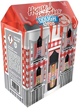 House of Pancakes by Dough Bros E Liquid Vape Multiple Flavours, 100 ml 0mg 80VG / 20PG - No Nicotine (Just Jam)