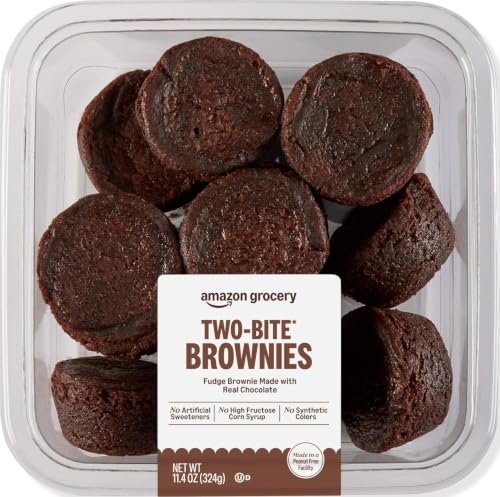 Amazon Grocery, Two Bite Brownies, 11.4 Oz, Frozen