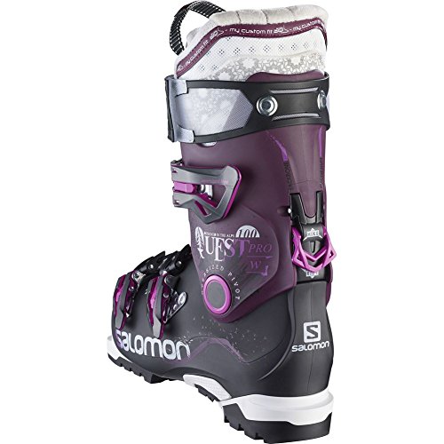 Salomon Quest Pro 100 Ski Boots Black / Burgendy Women's 23.5
