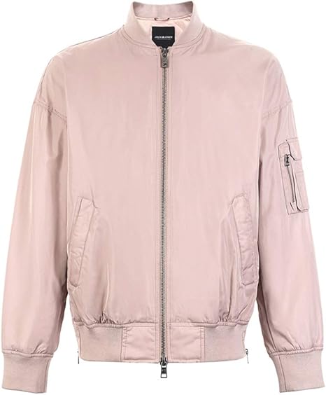 Amazon Co Jp 服 靴 ジュエリー メンズ 衣服 ジャケット ピンク メンズ コットン ジャケット カジュアル ジョーカー ジャケット 長袖 ジャケット スプリング メンズ ジャケット ジョーカー 襟 ファスナー デザイン S ピンク ホーム キッチン