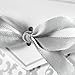 Foxnovo 50pcs Beautiful Wedding Favour Candy Boxes Gift Boxes with Ribbons (Silver)