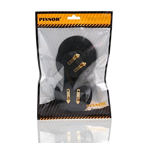 PIXNOR DIY Home Car Stereo Screw Cup Connectors Subwoofer Plugs  2-Way Speaker Box Terminal Binding Post, Pack of 2 (Black) - Thumbnail 6