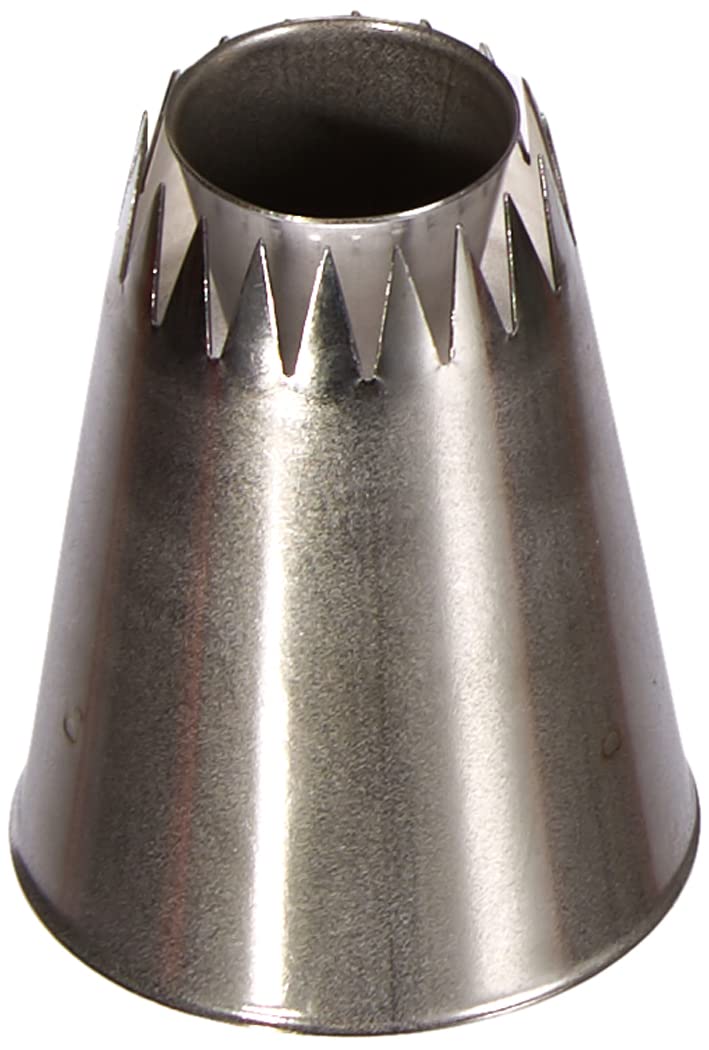 Silikomart | Mini Religieuse Tube 02, Stainless Steel Nozzle for Sac a Poche, Religieuse Decoration Hole, Ø 18 mm