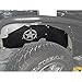 MAIKER Compatible with Front Inner Fender Liners 2007-2017 Wrangler JK 4WD Five Star logo Lightweight Aluminum Design Light Black