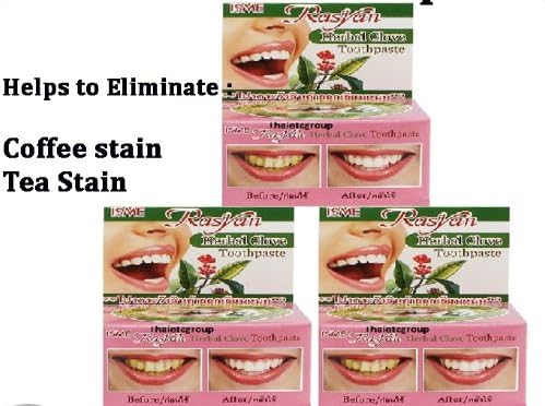 3 Rasyan ISME Herbal Clove Toothpaste Tooth paste Anti Bacteria Bad Breath Decay