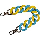 Hongvarey Resin Acrylic Chain Strap for Purse,Handles Chain Strap Replacement,Handbag DIY Chain Accessories