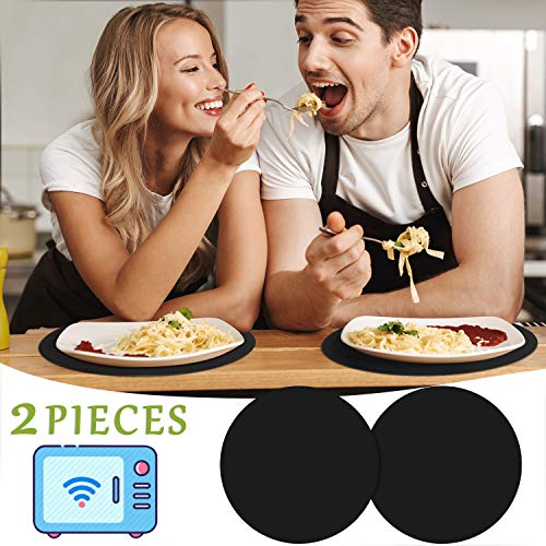 2 Pack 12 Inch Silicone Microwave Mat NonStick Oven Mat Microwave