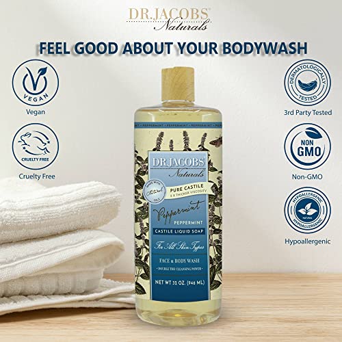 Dr Jacobs Naturals Pure Castile Liquid Soap Gel Hydrating (Almond