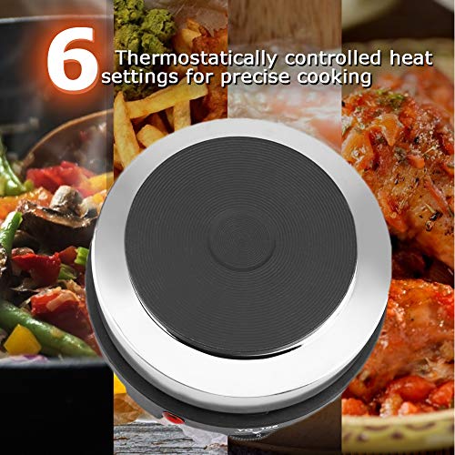 Small Hot Plates For Cooking Electric, Haofy Portable Single 5.3 inch