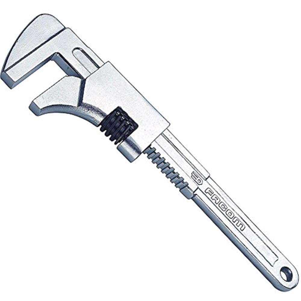 FACOM - Rack Wrench - 105.375 - Large Aperture 80 mm - Length 375 mm - Heavy Duty Wrench - Plumber, Building, Agriculture, Construction Sites - Satin Chrome