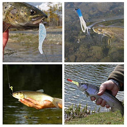 LEAMALLS Fischköder Kunstköder Angelköder Fischen Köder Set Angelhaken Angelvorrichtungen, Sport Freizeit Angelwirbel – Bild 5
