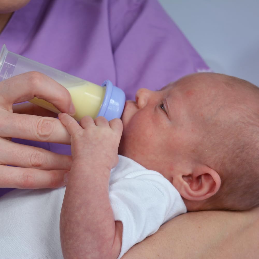 nfant | Slow Flow Nipple, Purple (6ml/min), 4-Pack