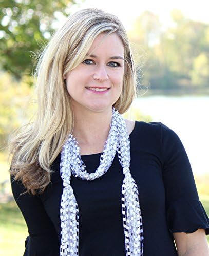 Lightweight Cascading Falls Handmade Italian Ribbon Yarn Scarf Art Gift Idea- Moonstone