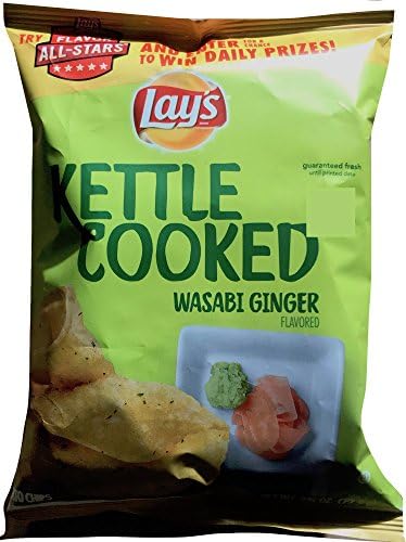 Kettle Cooked Wasabi Ginger Net Wt 2.75 Oz Pack Of 2