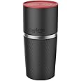 Cafflano Klassic- Portable All-In-One Pour Over Coffee Maker Black
